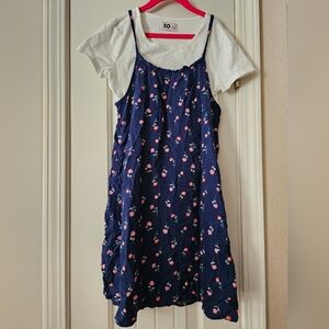 SO Navy Floral Dress